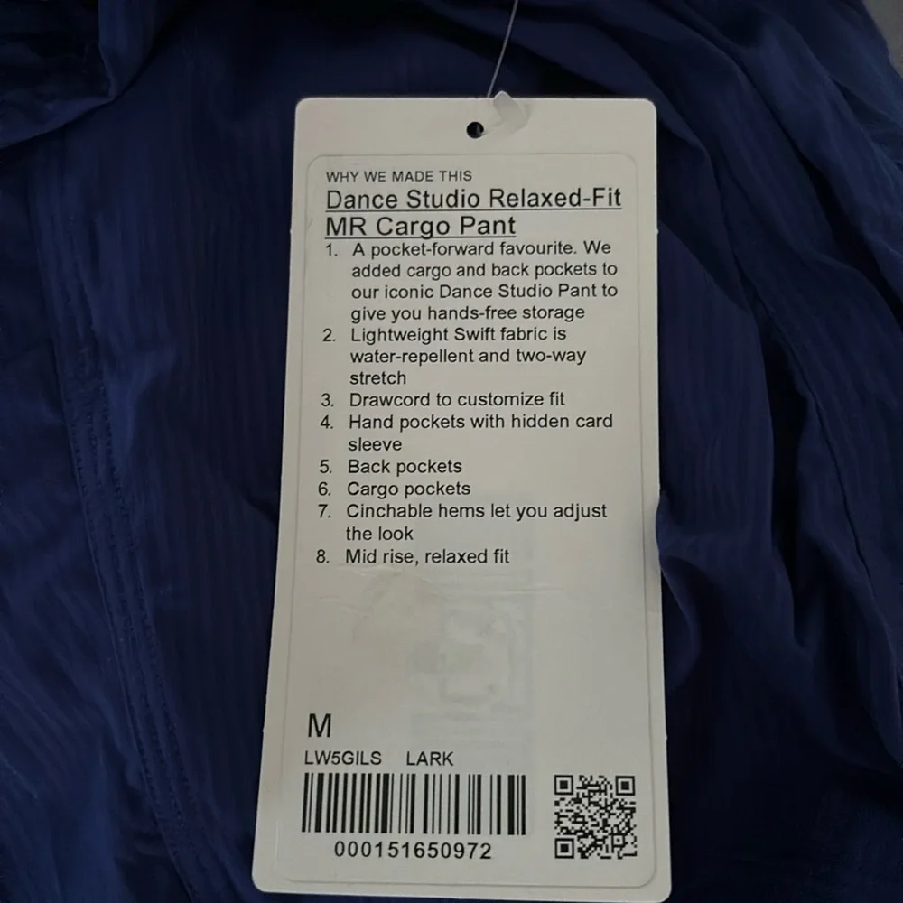 LULULEMON DANCE STUDIO RELAXED FIT MR CARGO PANTS IN LARK SZ M NWT - Picture 10 of 11